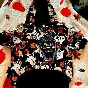 Halloween dog hooded sweater.